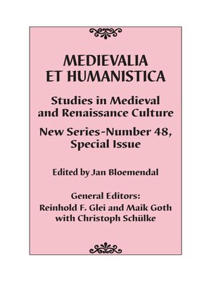 cover image of Medievalia et Humanistica, No. 48
